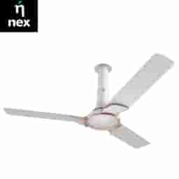 Nex Nex Glyde A50 1200 mm star rated Ceiling Fans | 20% Higher Air Thrust | Remote Control |Snow White