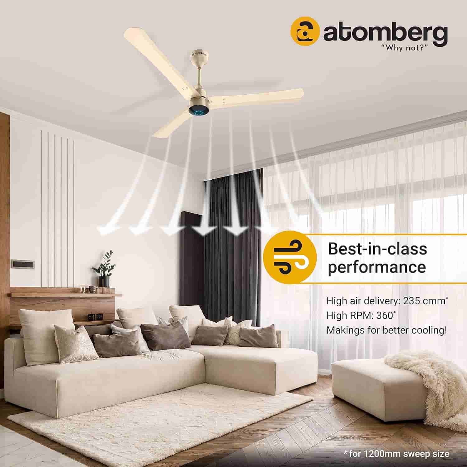 Atomberg Renesa CF1.2M 35W Metallic Golden