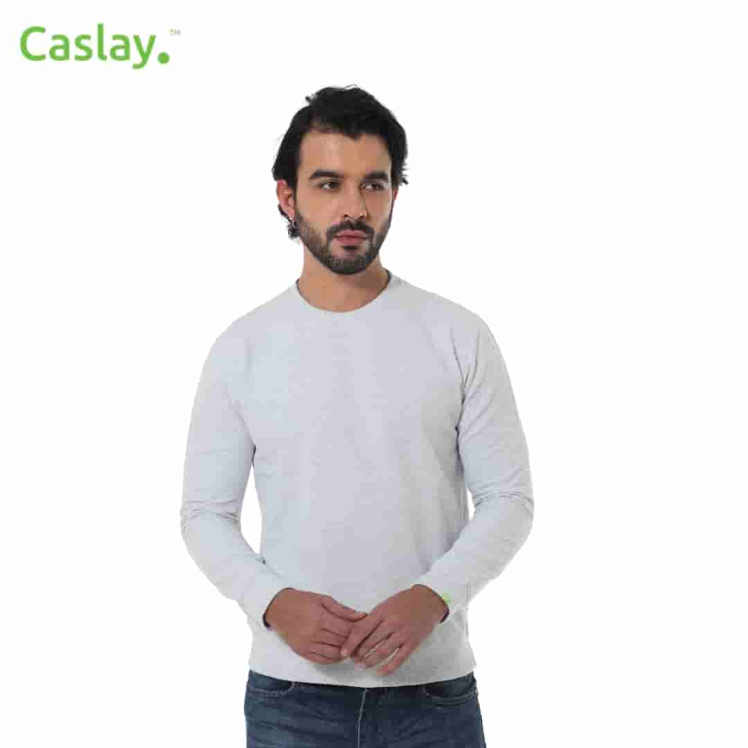 Caslay Sweatshirt - White Melange