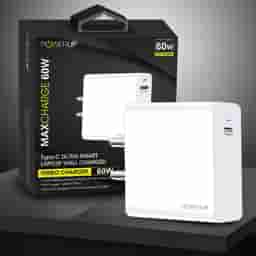 Powerup Turbo 60W Type-C Wall Charger (White)