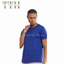 TTH 3D Crew Round Neck T shirt Blue