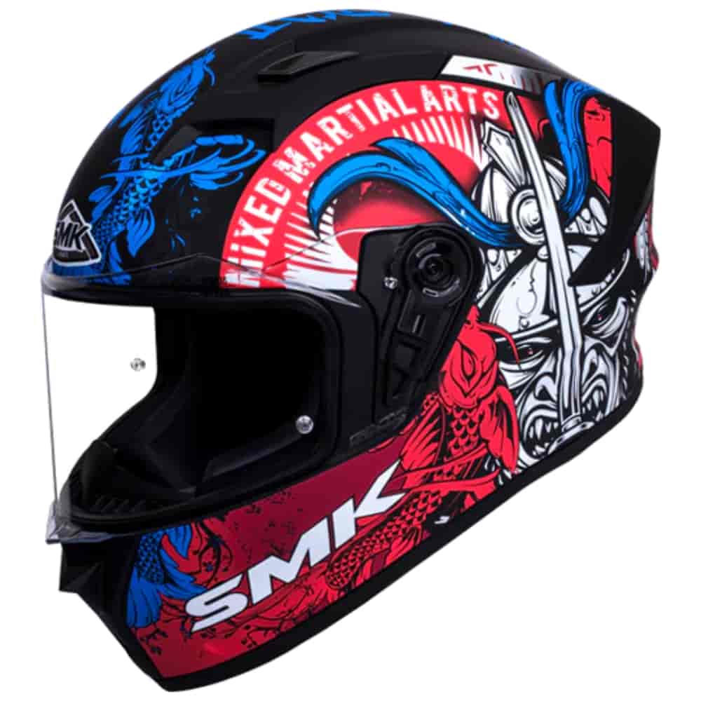 SMK STELLAR SAMURAI GRAPHICS HELMET GL253 L PF HELMET