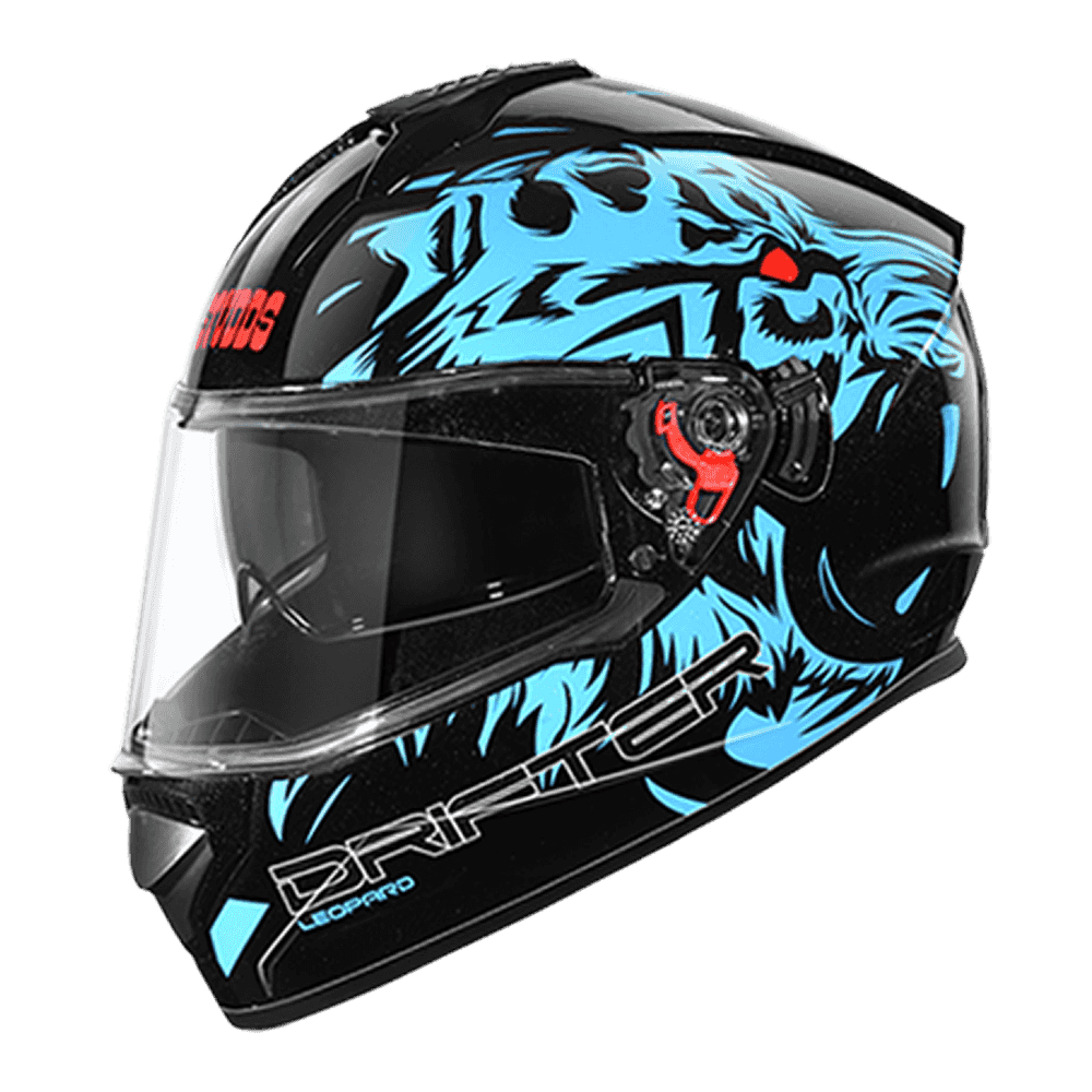 Studds Drifter D2 With Clear Visor With Spoiler Matt Black N1 L Helmet