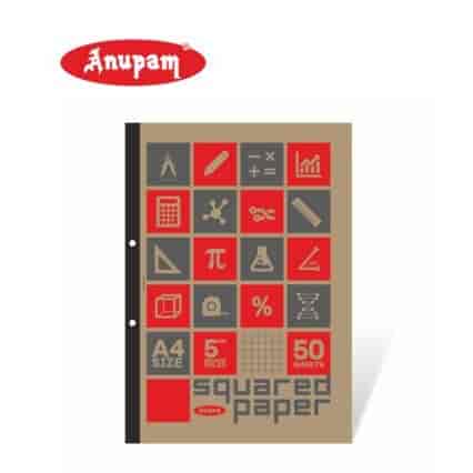 Anupam Squared Paper pad 70Gsm 50 Sheets (21X30 cm)