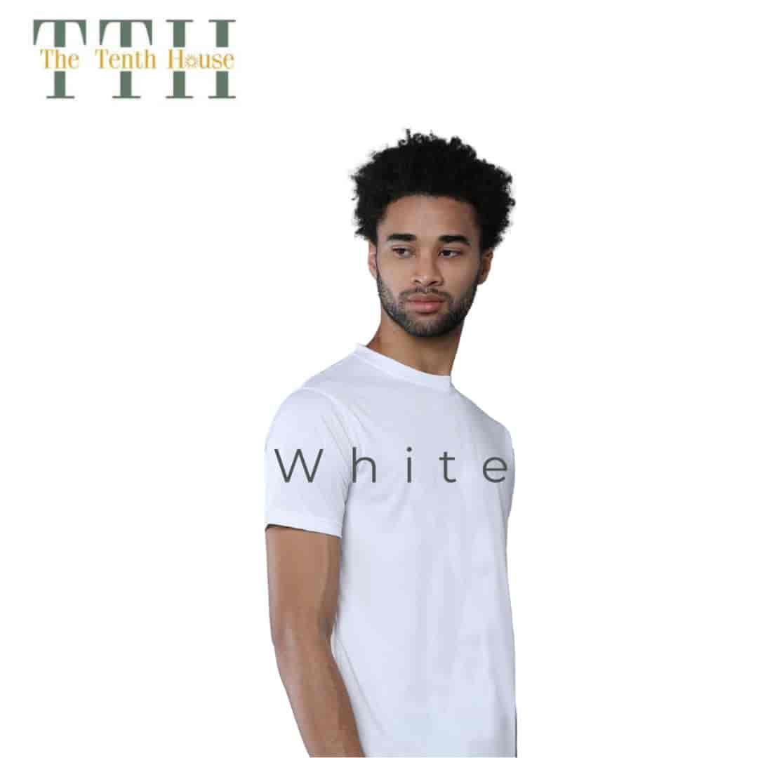 TTH Sports Crew Dry Fit Round Neck T Shirt White