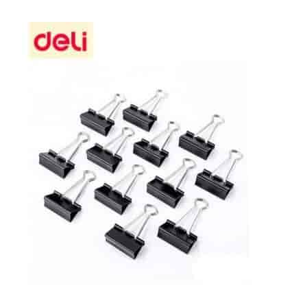 Deli Binder Clip 41mm(12Pc)