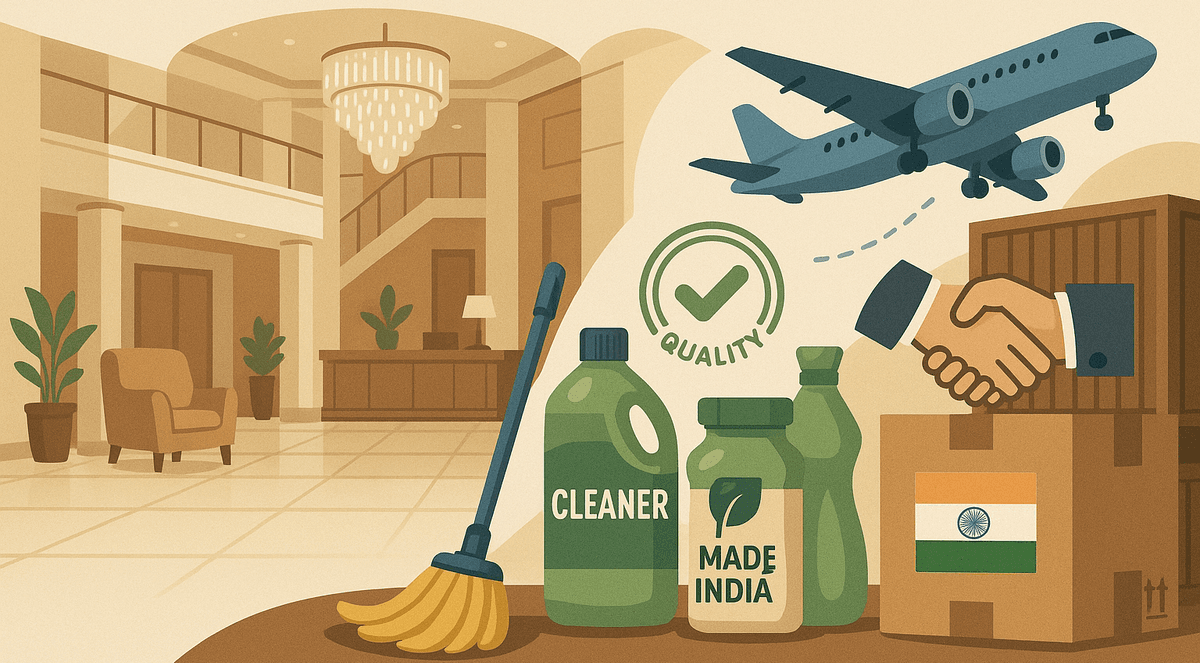 Why Global Hotel Chains Are Turning to Indian Cleaning Supplies for Bulk Orders