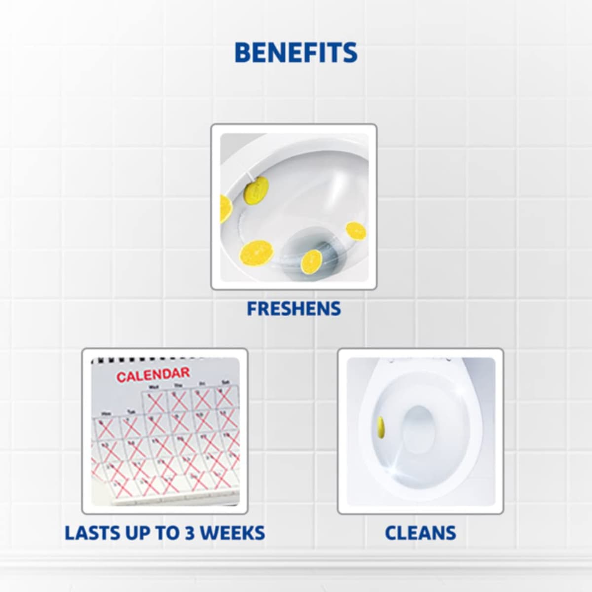 Harpic Hygienic Toilet Cleaner Rim Block Citrus 26 g