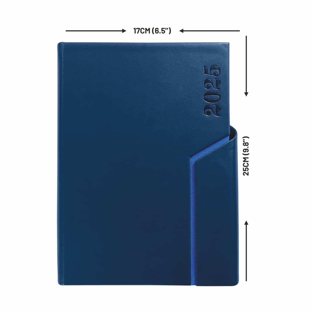 Anupam Peak Diary 2025 (80 GSM) A5 Blue