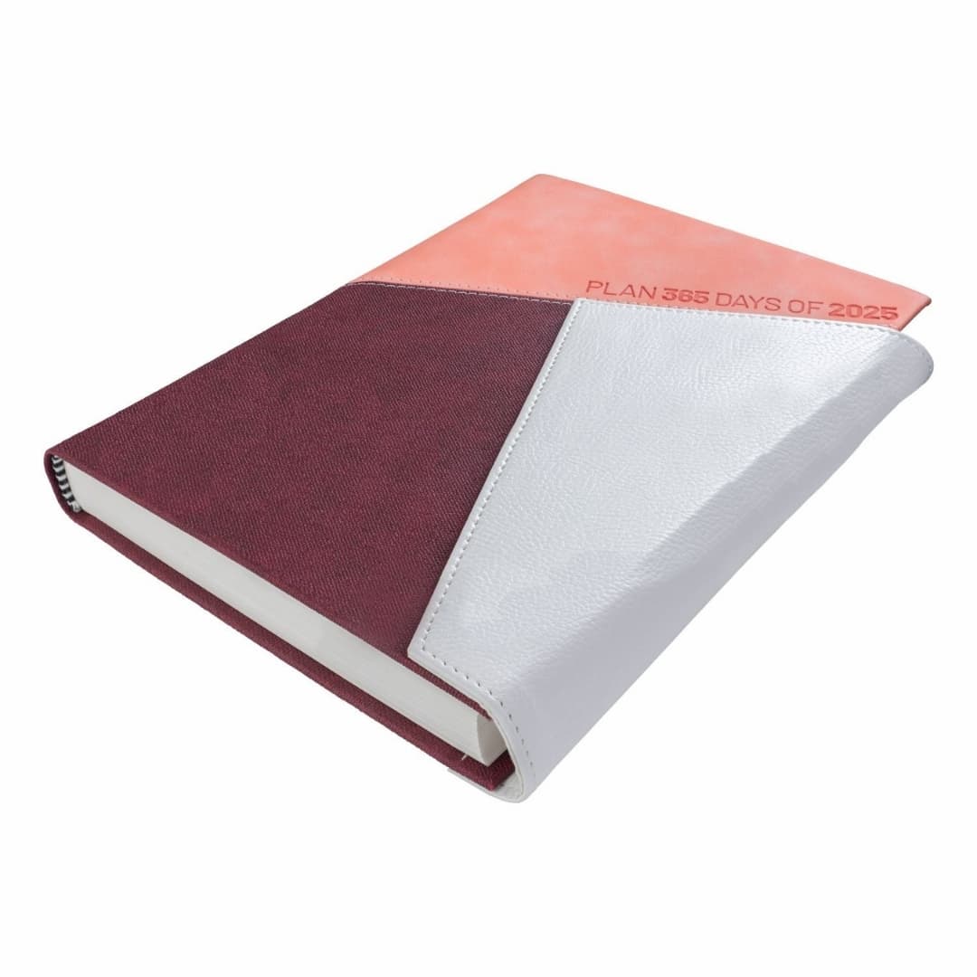 Anupam Slant Diary 2025 A5 (80 GSM) Burgundy