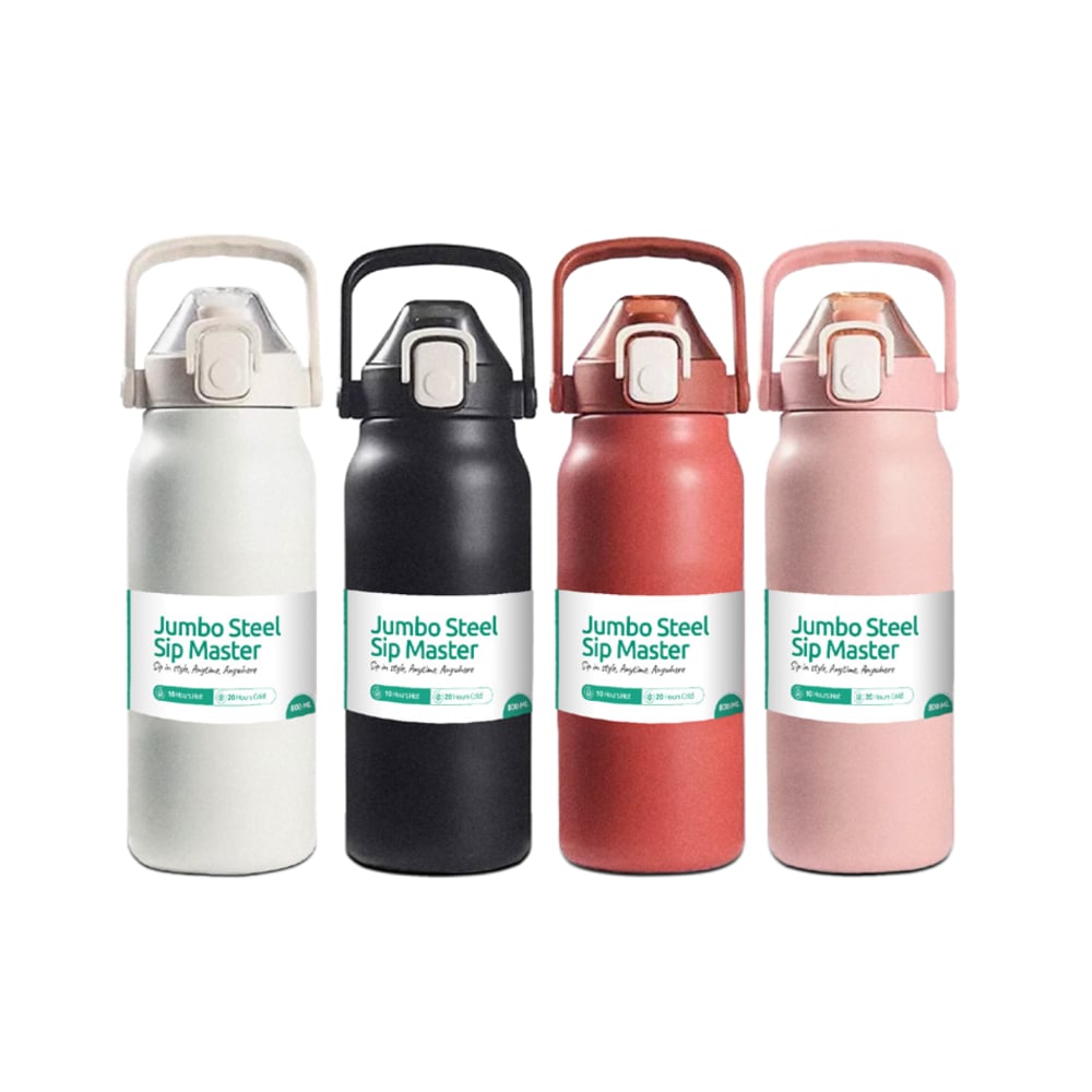 Kairos Jumbo Steel Sip Master 800 Ml