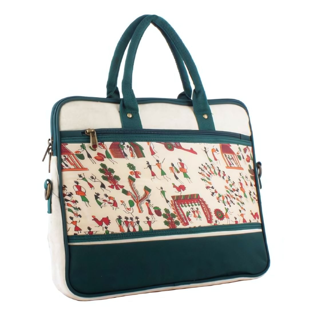 Eco-Friendly Green Jute Laptop Sleeve