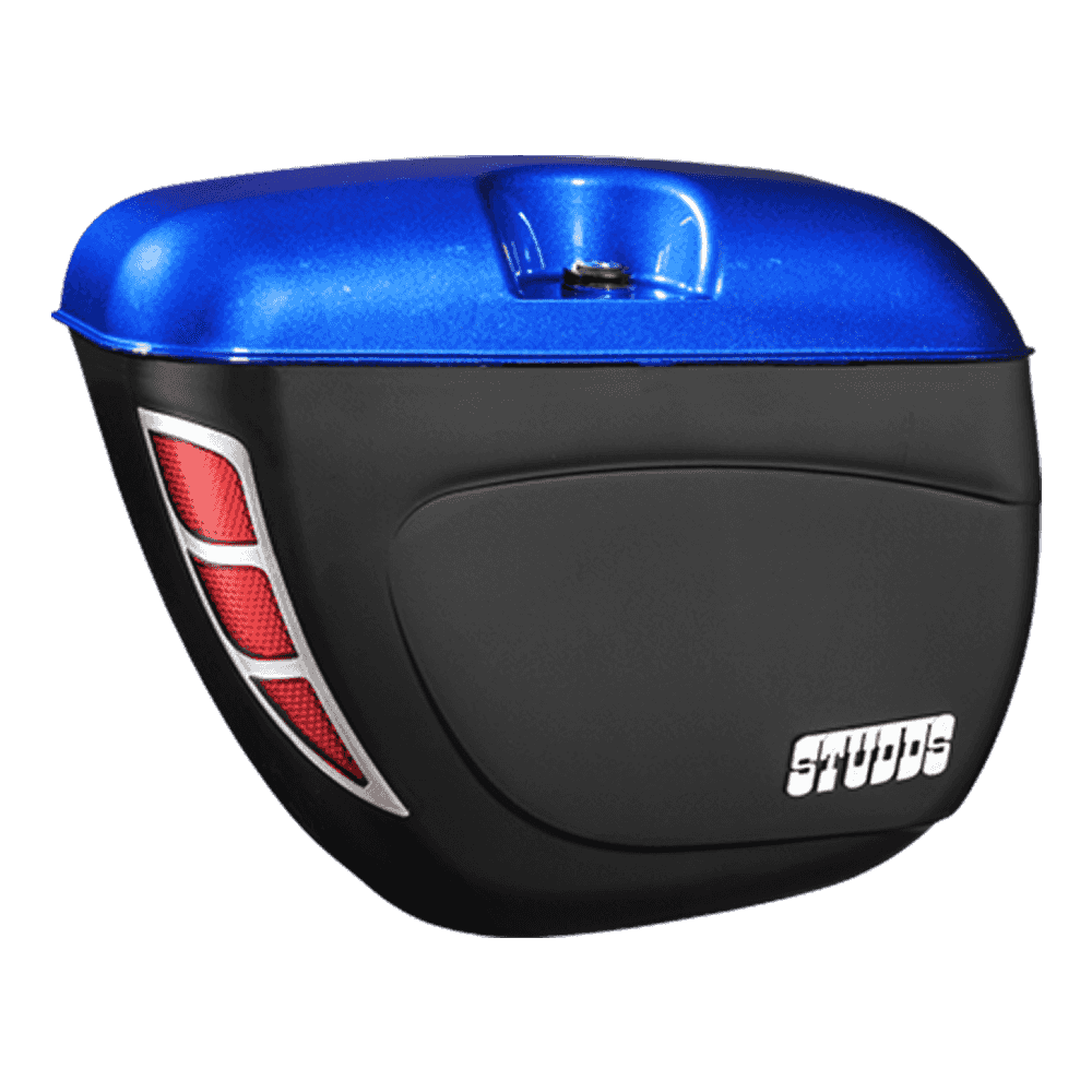 Studds 100 Cc Safari Box With Universal Fitments Flame Blue