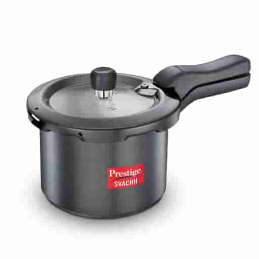 Prestige 20223 Svachh Hard Anodised Pressure Cooker, 3L