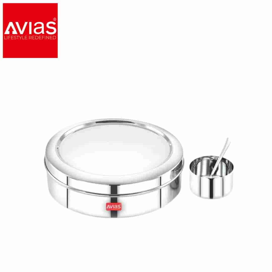 Avias Elegant Masala Dabba With Steel Lid (Medium)
