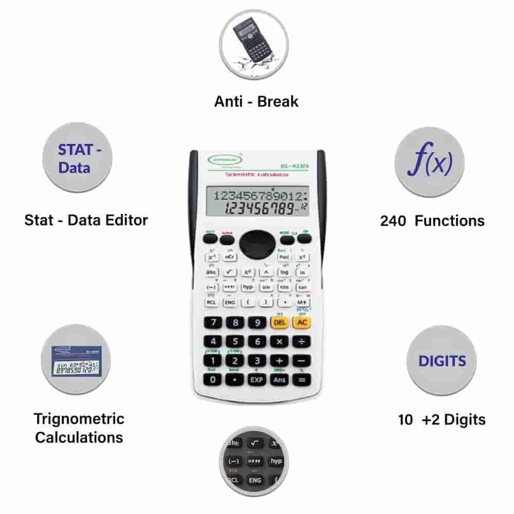 Bambalio 82Ms 2 Line Display Scientific Calculator