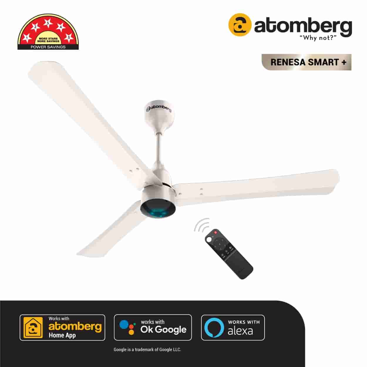 Atomberg Renesa Smart CF 1.2M 35W Pearl WHT