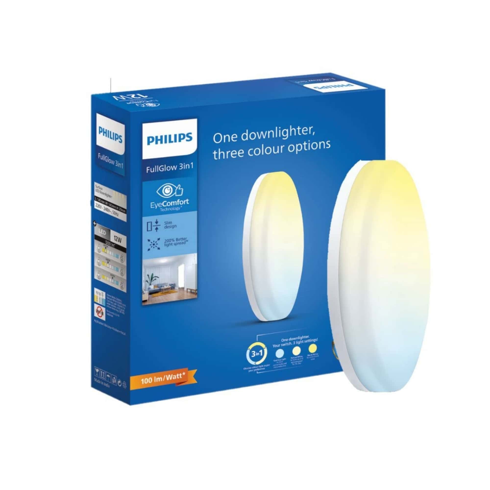 12W Regular Ceiling Light 3 in 1 Full Glow