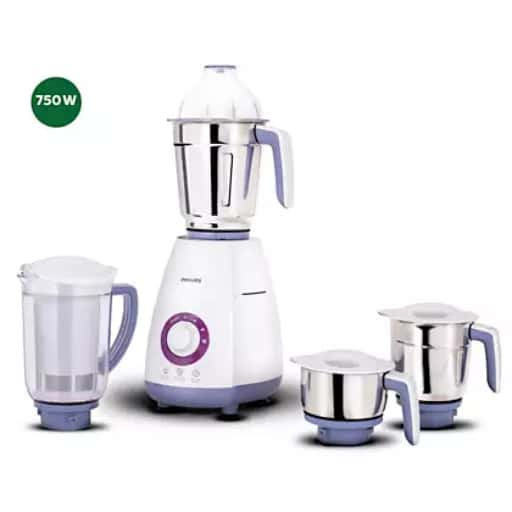 Philips HL7701/00 750W Mixer Grinder 4 Jars(White)