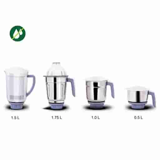 Philips HL7701/00 750W Mixer Grinder 4 Jars(White)