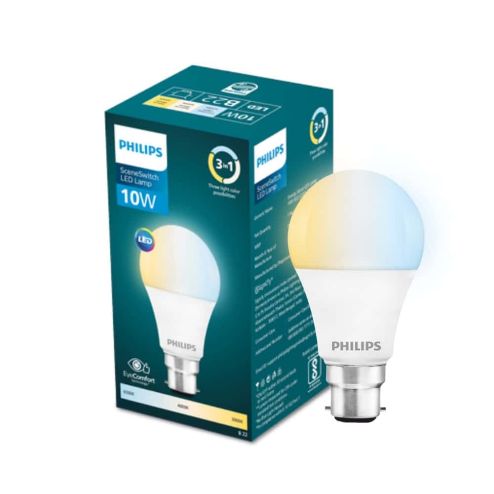 10W- 3 Colors in 1 LED Bulb