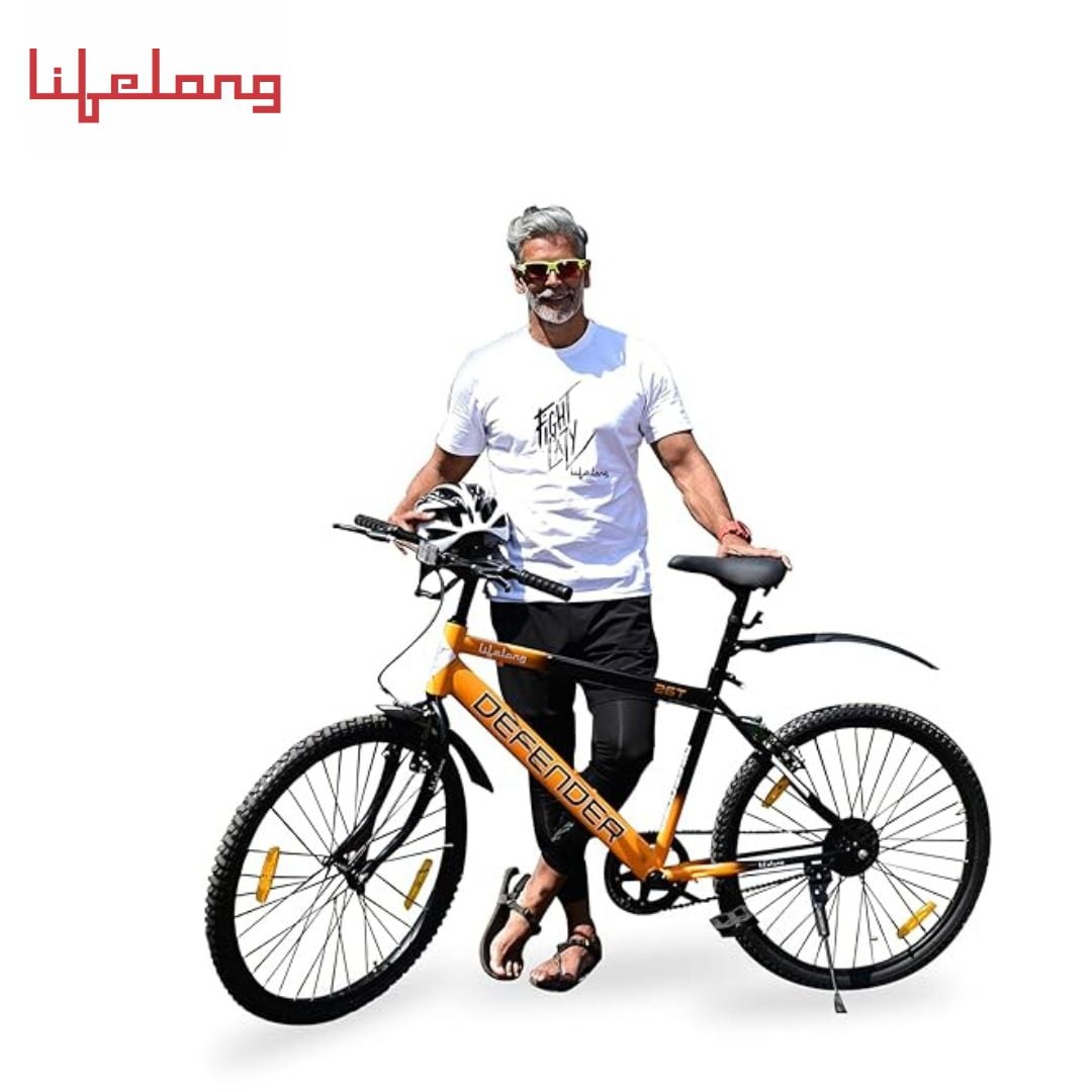 Lifelong MTB with Rigid Fork 26T Mountain Bikes Premium Single Speed Cycle, Frame Size: 18 inches| Cycle with Free Installation Assistance, Ideal for Adults 14+ Years (LLBC2604, Black)