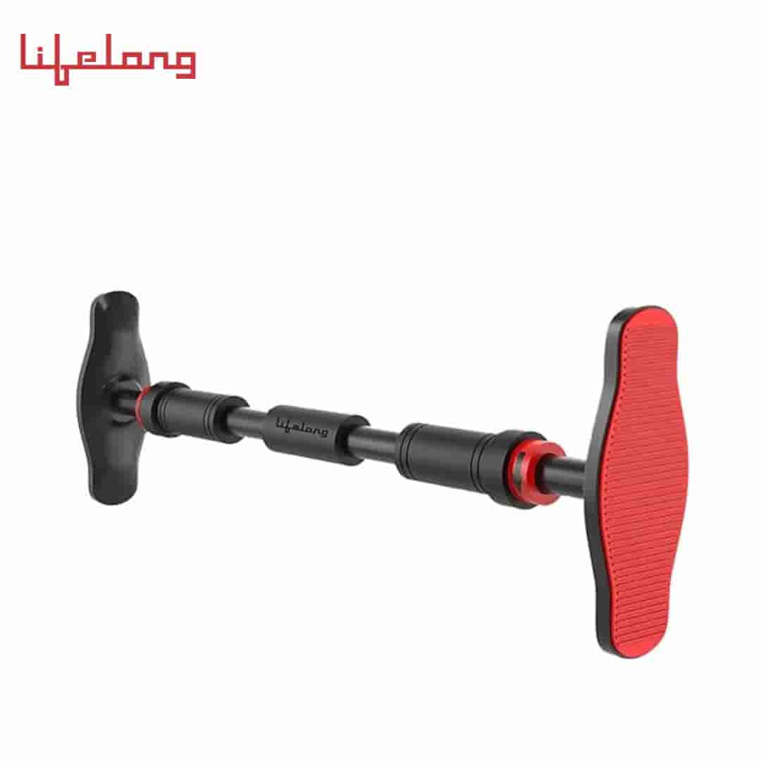 Lifelong Pull Up Bar for Home -Adjustable Rod 65cm to 75cm width, wall mounted without screws