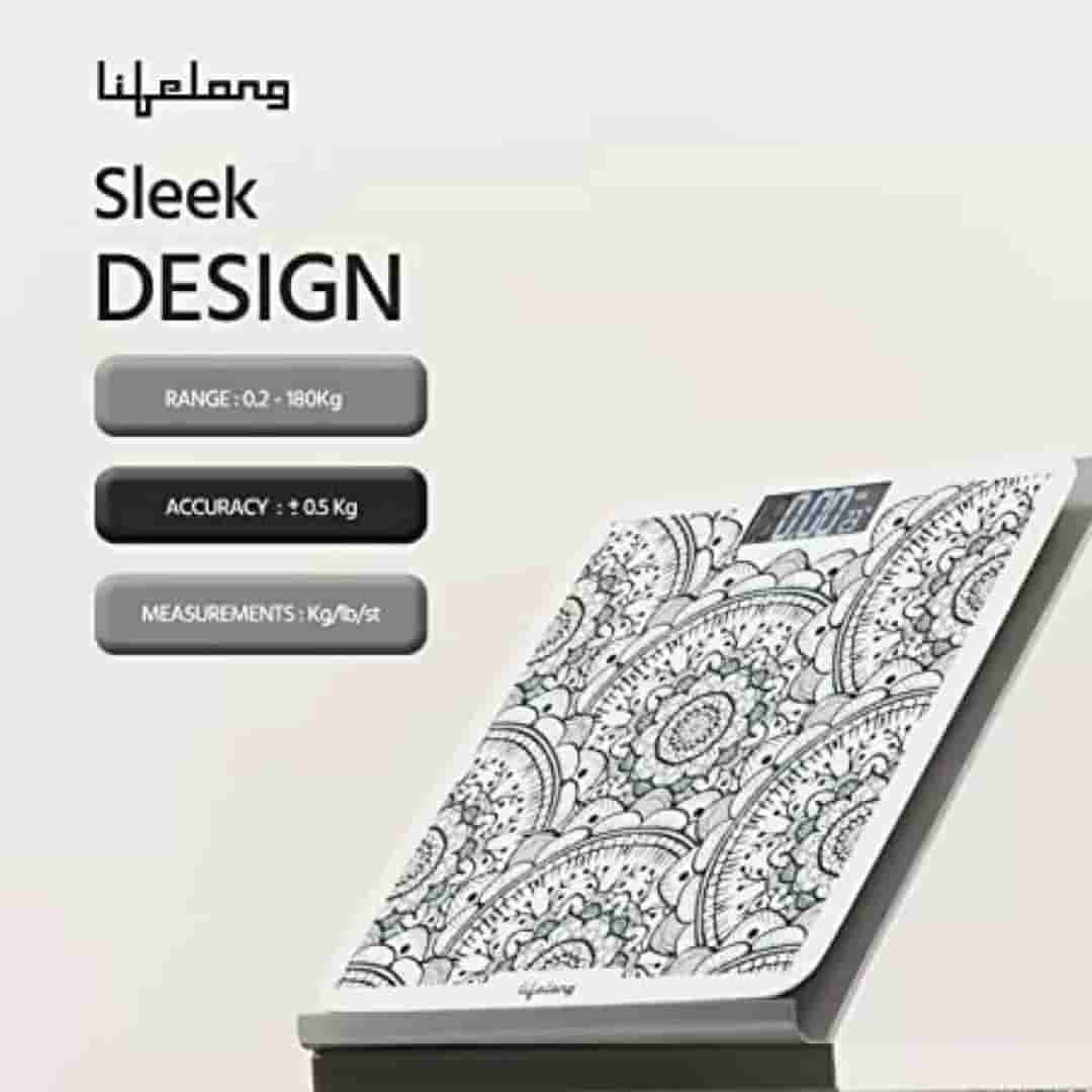 Lifelong Nimbus Weighing Scale (Indian Cultural Series - Orissa) (Grey)