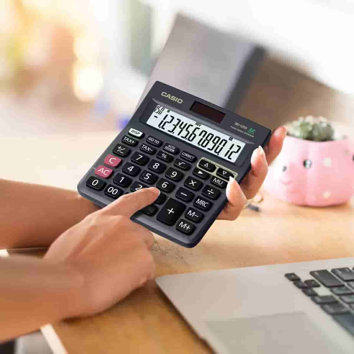 Casio MJ-120D 150 Steps Check and Correct Desktop Calculator with Tax Keys