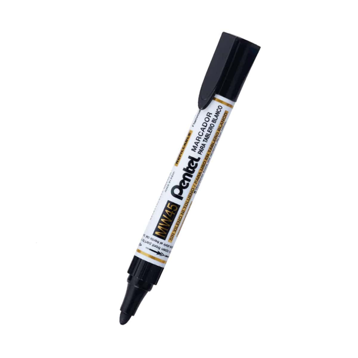 Pentel MW45 White Board Marker 10pc Box Black