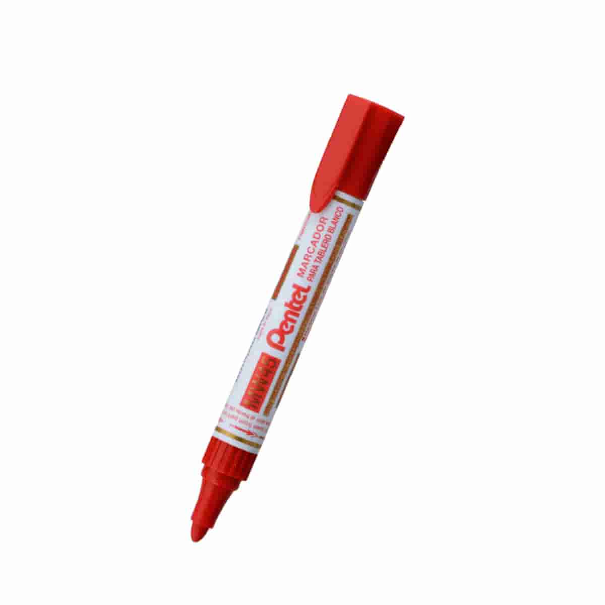 Pentel MW45 White Board Marker 10pc Box Red