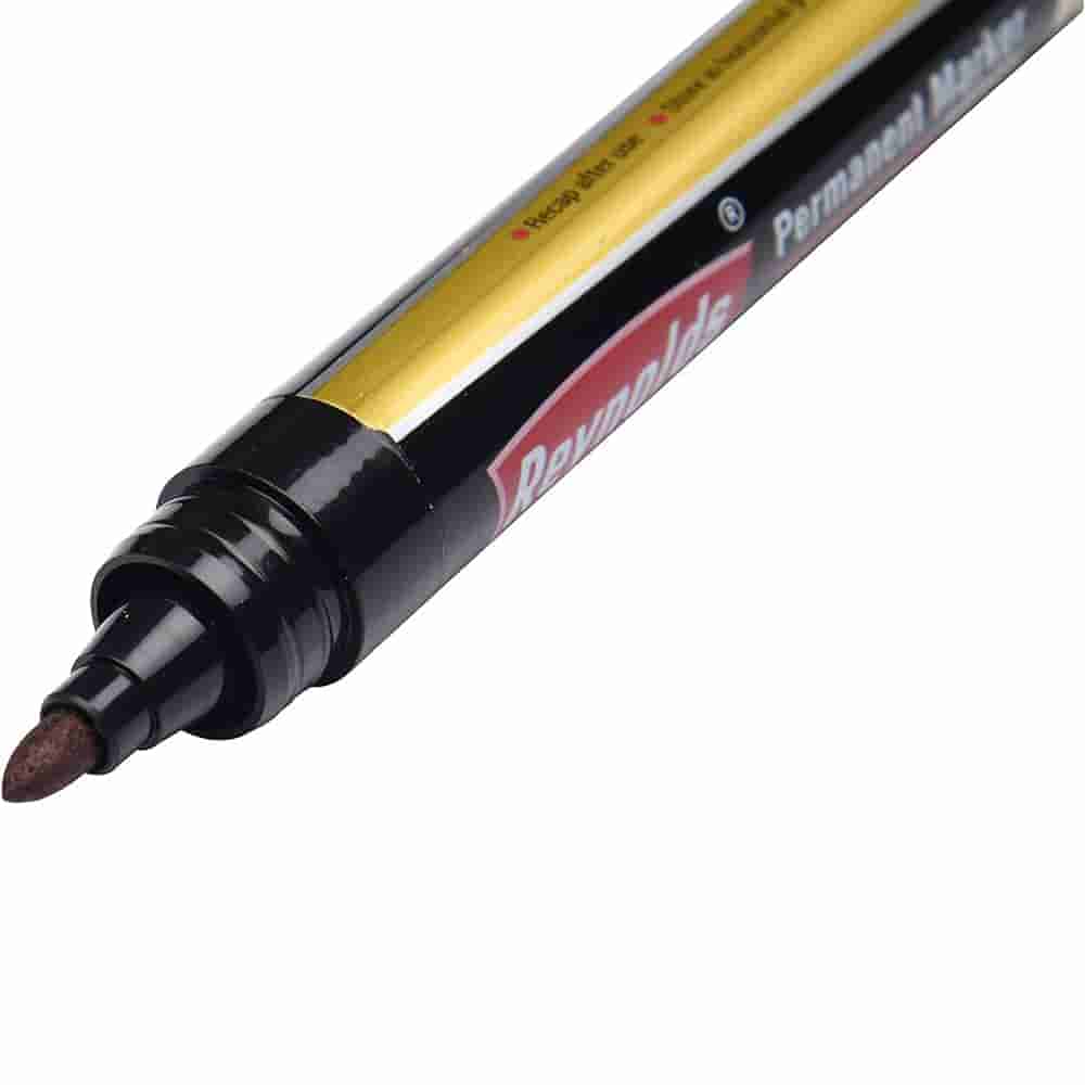 Reynolds Permanent Marker Black Pack Of 10