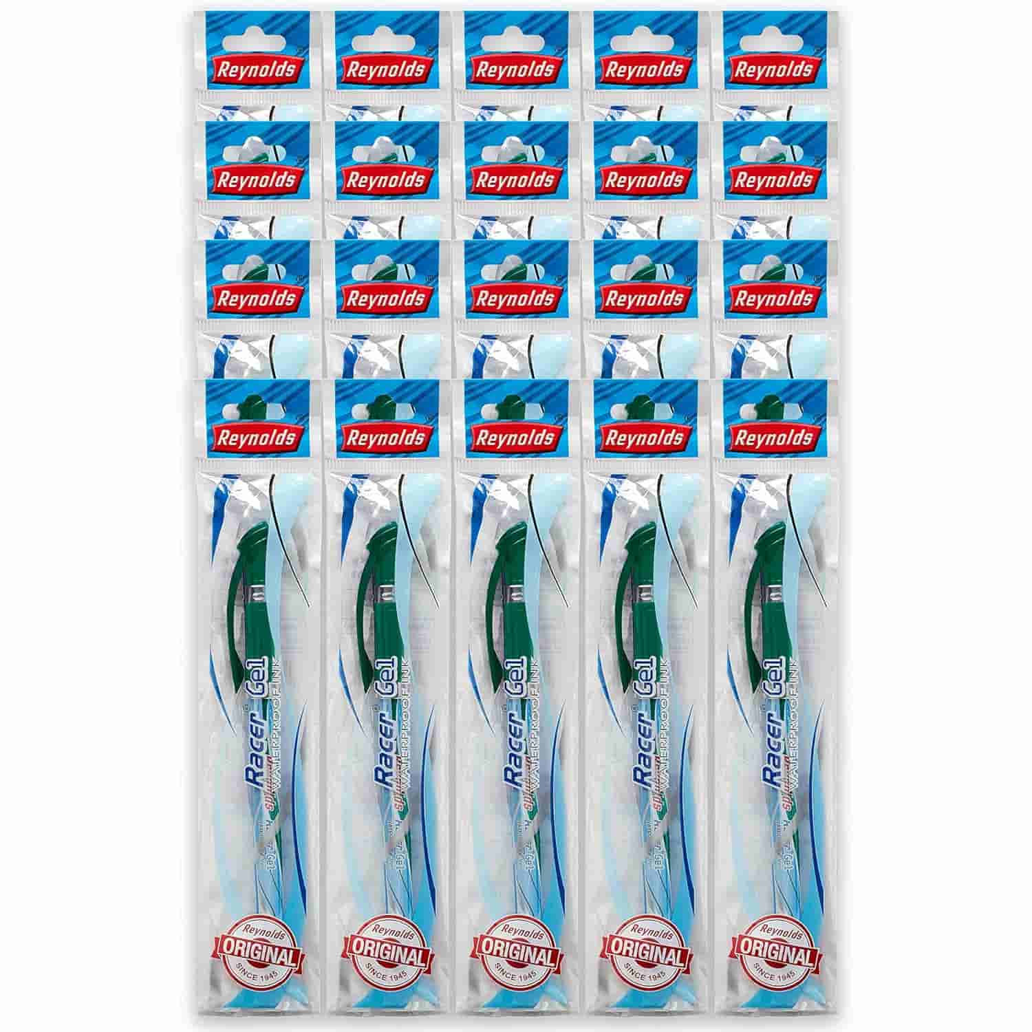 Reynolds Racer Gel Pen Green Pack of 20