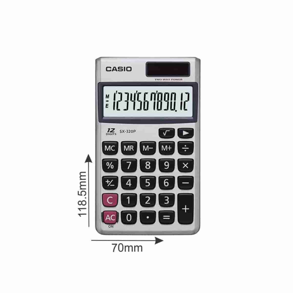 Casio SX-320P-W Portable Calculator